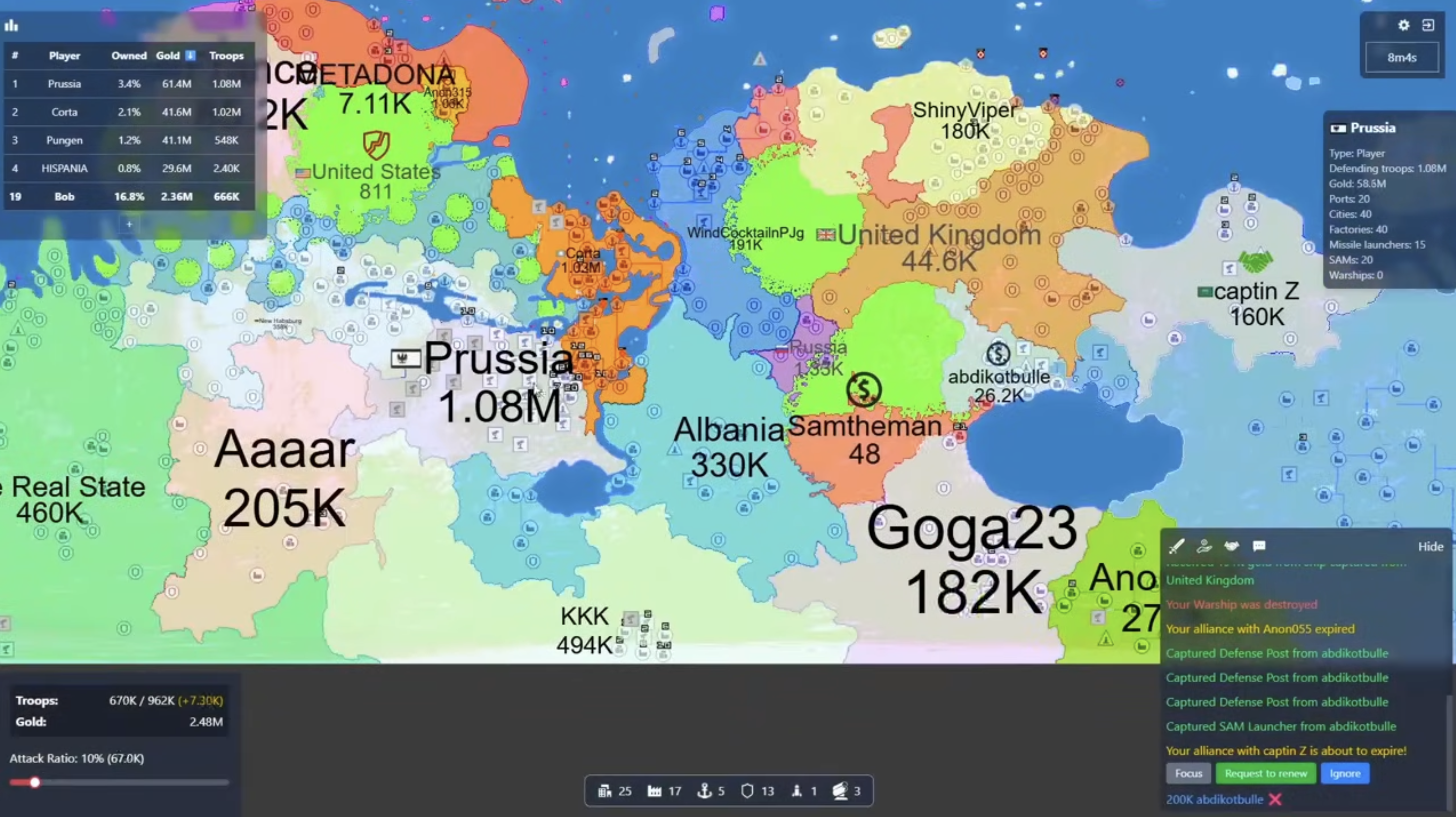 FrontWars Game Gold Guide: A heavily fortified defensive position, illustrating the Turtle Strategy against Bot Multipliers for protecting your Gold in FrontWars Game.