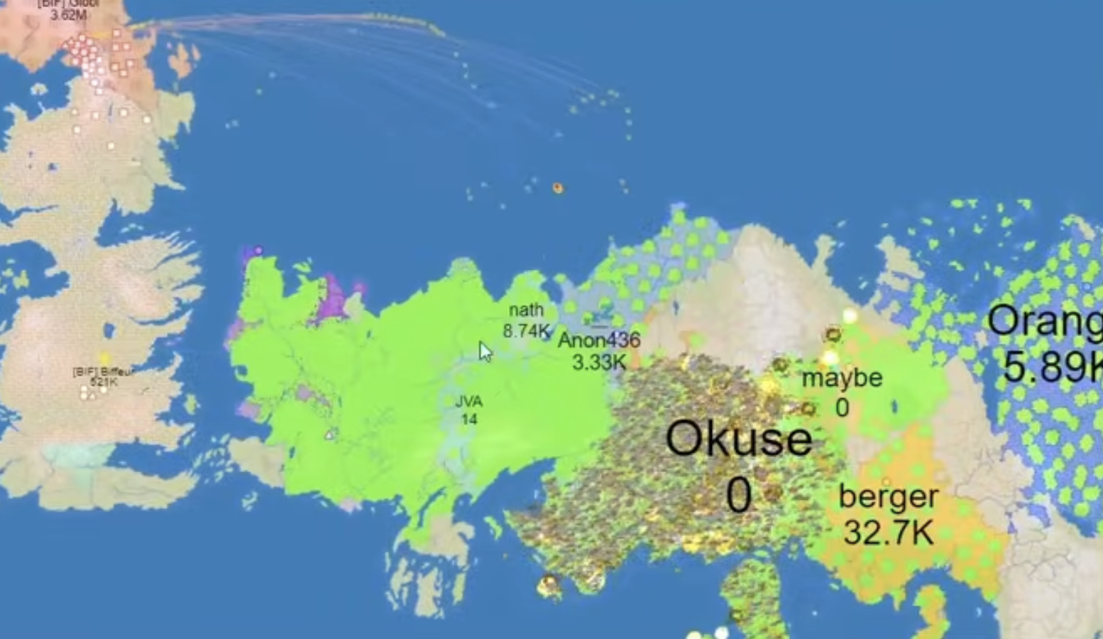 FrontWars Game Units Guide: Anti-air unit deployment strategy, illustrating SAM Sites spread out to avoid the fatal H-Bomb stack-kill vulnerability.
